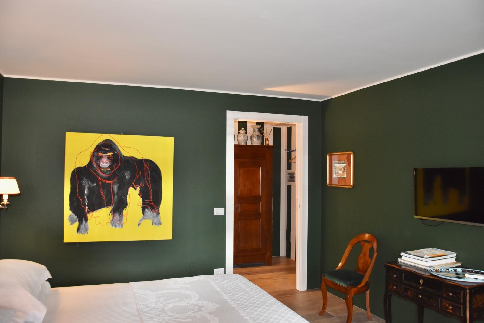 Zonovergoten kamer in de Orangerie bij Villino Rubini