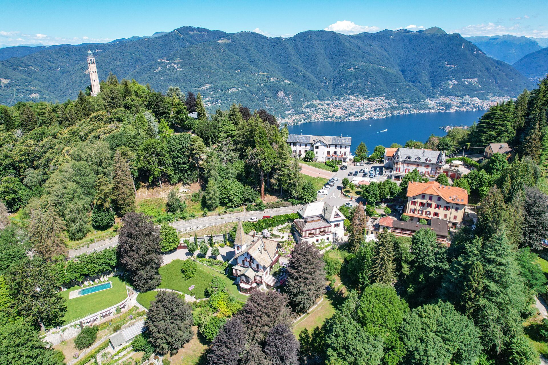 Brunate hillside above Lake Como